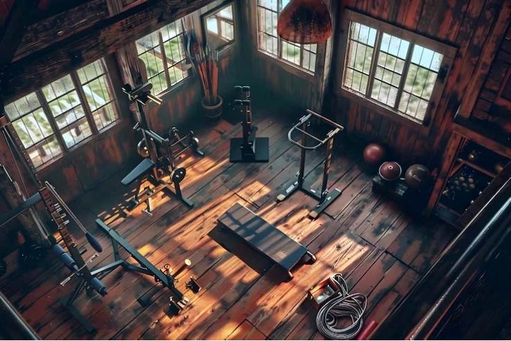 Toàn cảnh một phòng tập gym tiện nghi và hiện đại