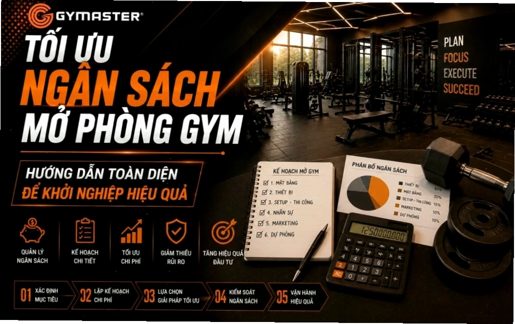 Tối ưu ngân sách khi mở phòng gym hiệu quả