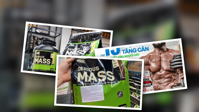Top 10 dòng Mass tăng cân tăng cơ tốt nhất cho người tập Gym 2026