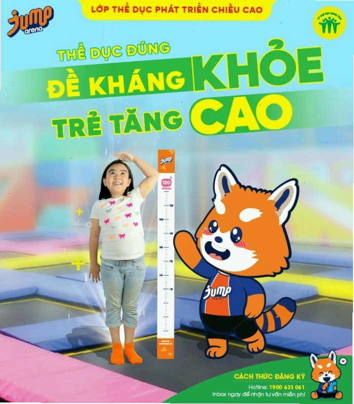 Trẻ em vui chơi và tập luyện trong lớp học tăng chiều cao ở TPHCM