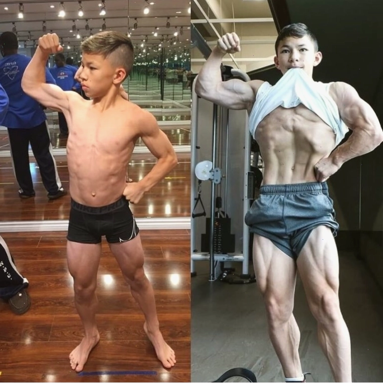 Tristyn Lee với cơ bắp ấn tượng