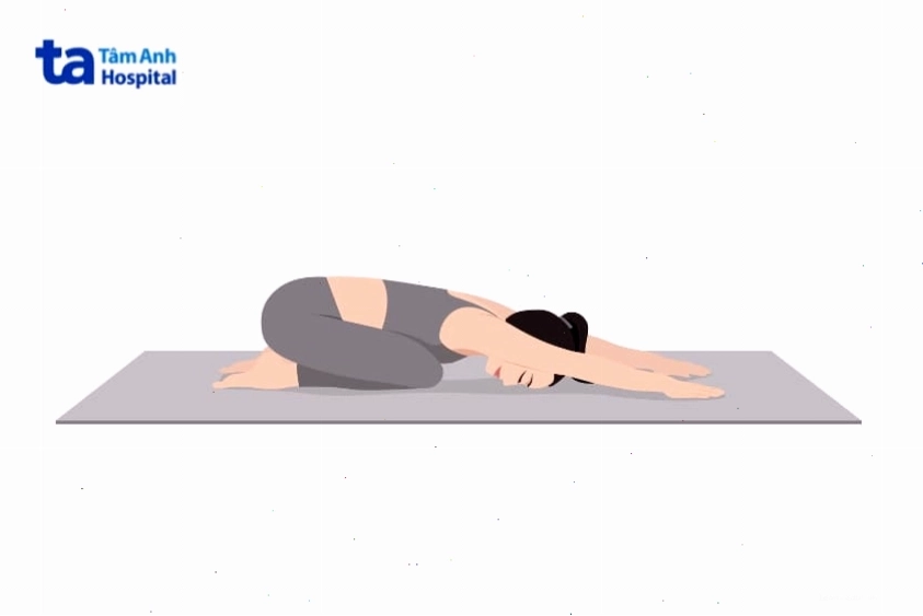 Tư thế yoga đứa trẻ giúp thư giãn toàn thân